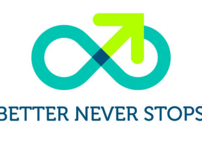 Better Never Stops white logo